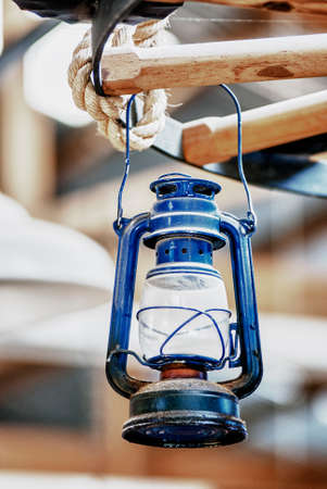 Old Lantern - Vintage Oil Gas Lamp - Manta - Ecuador - HDRの写真素材