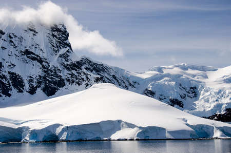 Antarctica - Antarctic Peninsula - Palmer Archipelago - Neumayer Channel - Global warming - Fairytale landscapeの写真素材