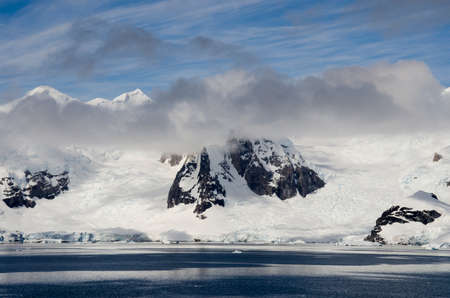 Antarctica - Antarctic Peninsula - Palmer Archipelago - Neumayer Channel - Global warming - Fairytale landscapeの写真素材