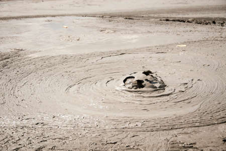 Mud Volcanoes - Texture and eruption -Romania, Buzau, Berca - Active Mud Volcanoes, Muddy Volcanoes...