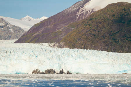 Chile - Amalia Glacier On The Edge Of The Sarmiento Channel - Skua Glacier - Bernardo O'Higgins National Parkの写真素材
