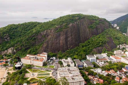 Wide-angle view of Enseada de Botafogo (Botafogo Cove) - Rio de Janeiro - Brazilのeditorial素材