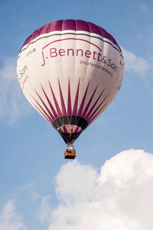 Hot air balloon in UK Country side - Buckinghamshire - United Kingdom - May 31 2017