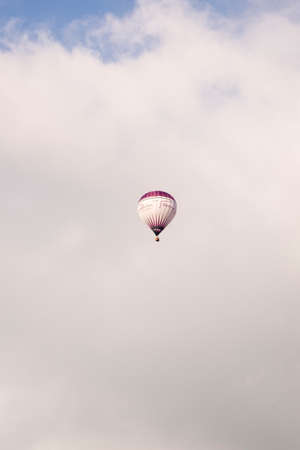 Hot air balloon in UK Country side - Buckinghamshire - United Kingdom - May 31 2017のeditorial素材