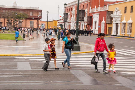 The Trujillo Spring Festival. Trujillo is a city in northwestern Peru. It's known for the nation's traditional dance, marinera. October 27th 2013のeditorial素材