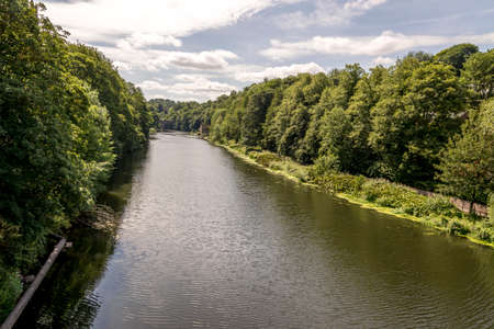 Looking down the River Wear in Durham, United Kingdom