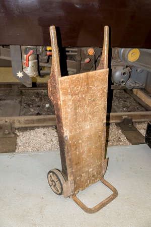 Old Vintage Suitcases - Bressingham Steam & Gardens Museum - Norfolk, England - Photo taken on 7 of October 2017のeditorial素材
