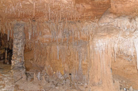 Grotta del Fico  - limestone caves complex, Gulf of Orosei, National Park, Baunei, Sardinia, Italy,...