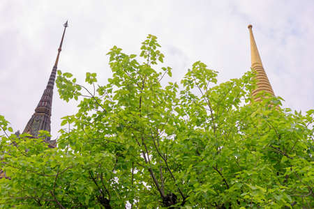 The Royal Pantheon in the historical Buddhist temple grounds of Wat Phra Kaew and the Grand Palace...