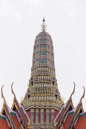 The Royal Pantheon in the historical Buddhist temple grounds of Wat Phra Kaew and the Grand Palace in central Bangkok Thailandのeditorial素材