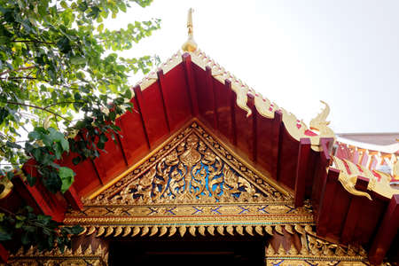 Chinese shrine at Wat Phanan Choeng, Thailand, UNESCO World Heritage Site, Southeast Asia, Asia -...