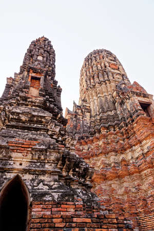 Wat Chaiwatthanaram temple in Ayuthaya Historical Park,   Ayuthaya, Thailandの写真素材