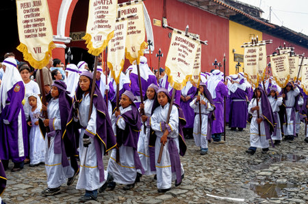 The Good Friday Procession during Holy Week (Semana Santa)のeditorial素材