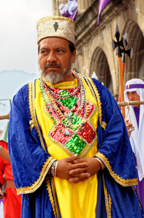 The Good Friday Procession during Holy Week (Semana Santa)のeditorial素材