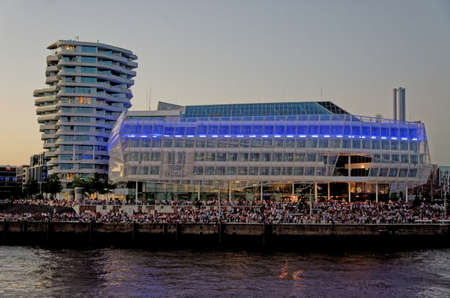 Germany - Hamburg Port Celebrates 823rd Birthday - Festival with a party and ships parade - Celebrations and events. 18th of August 2012のeditorial素材