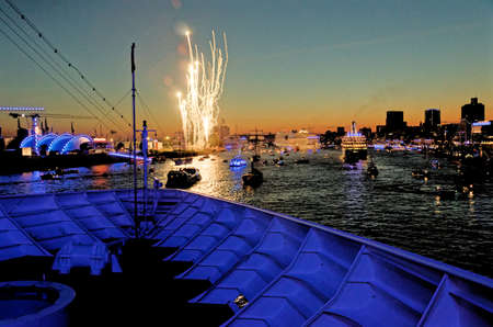 Germany - Hamburg Port Celebrates 823rd Birthday - Festival with a party and ships parade -...