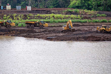 Panama Canal Construction of the new expanded locks on the canal. Construction on the New Panama...