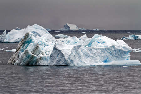 Antarctica - Antarctic Peninsula. Climate Change - Global Warming. Pieces Of Floating Ice