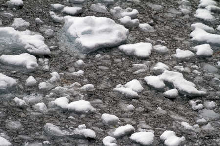 Antarctica - Antarctic Peninsula. Climate Change - Global Warming. Pieces Of Floating Iceの写真素材