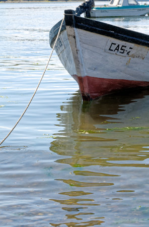 Fishing Boats in Golfo de Ancud - Castro Bay, Chilo Island in Chile's Lake District. 16th of February 2014 - Castro, Chile, South Americaのeditorial素材