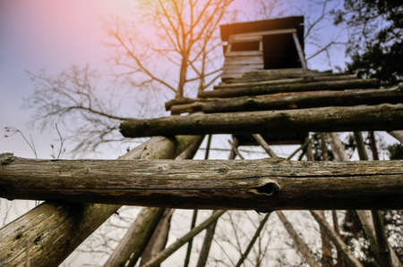 Hunting pulpit from the bottom.の写真素材