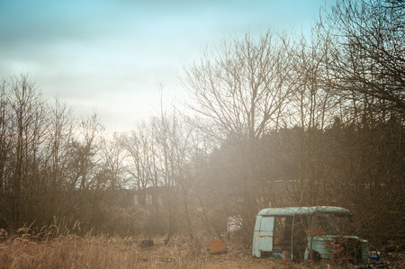 The image of destroyed carの写真素材