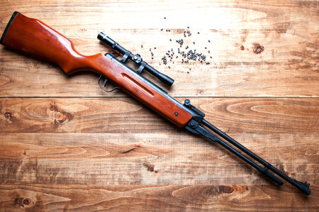 airgun and pelletの写真素材