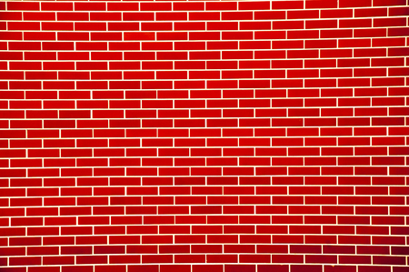 Grunge red brick wall background with copy space.の写真素材