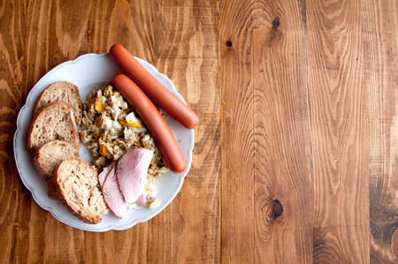 Simple and Delicious Breakfast.の写真素材