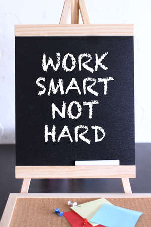Work hard not Hard. business concept