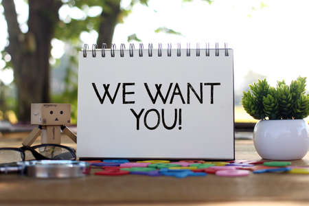 We want you, business concept