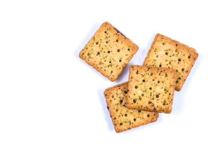 cookies on a white backgroundの写真素材