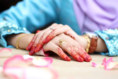 Bride handsの写真素材