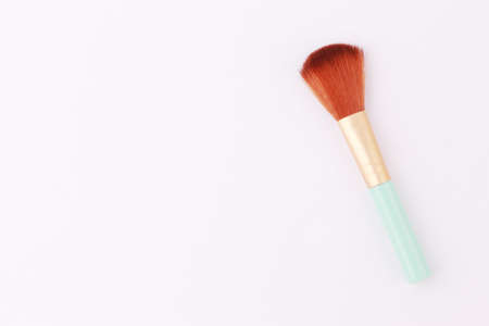 makeup brush isolated on white backgroundの写真素材