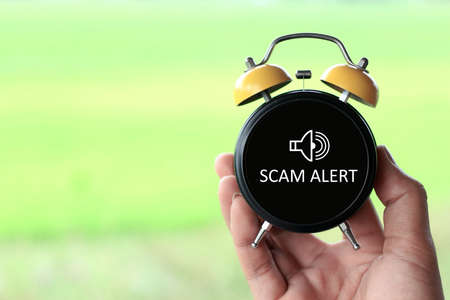 Scam Alert idea concept