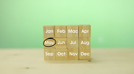 Conceptual image of a wooden cube block with the words all you need is a quote.の写真素材