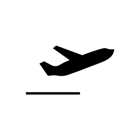 Airplane icon logo, vector design illustrationのイラスト素材