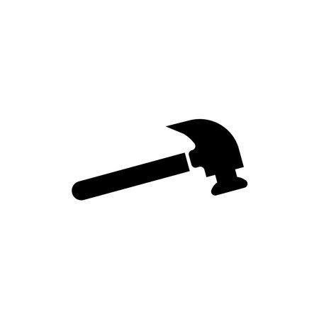Hammer icon logo, vector design illustrationのイラスト素材
