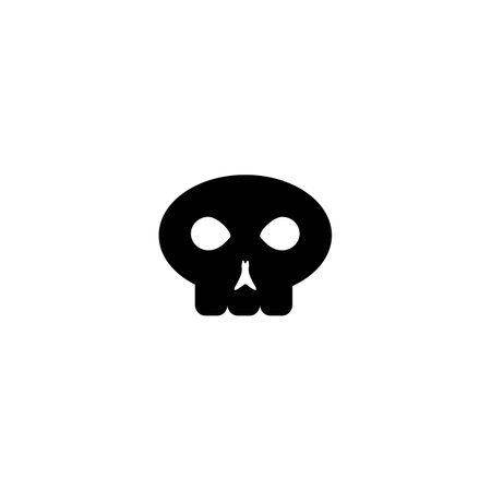 Hallowen icon logo, vector design illustrationのイラスト素材
