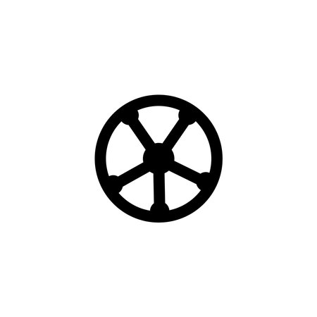 Steering icon logo, vector design illustrationのイラスト素材