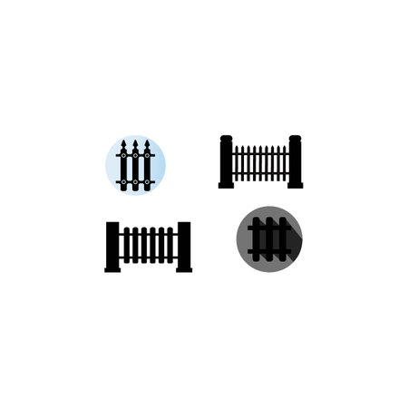 Fence Template vector icon illustration designのイラスト素材