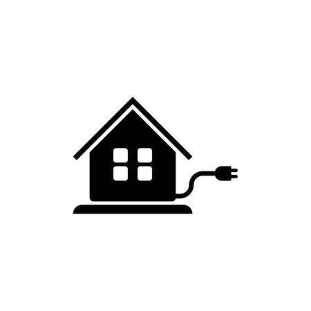Electrical home logo vector icon template designのイラスト素材