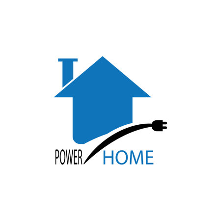 Electrical home logo vector icon template designのイラスト素材