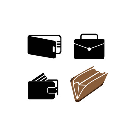 Purse icon Logo Template vector icon illustration designのイラスト素材