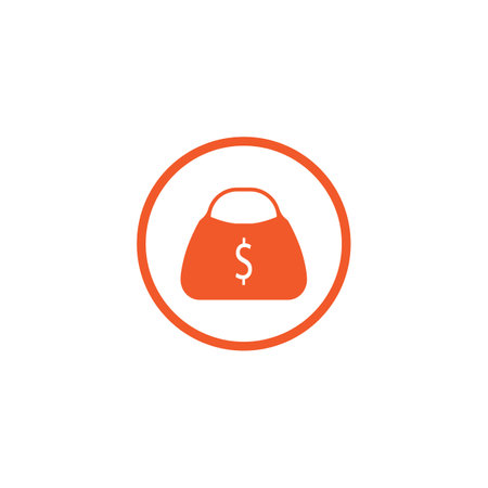 Purse icon Logo Template vector icon illustration designのイラスト素材
