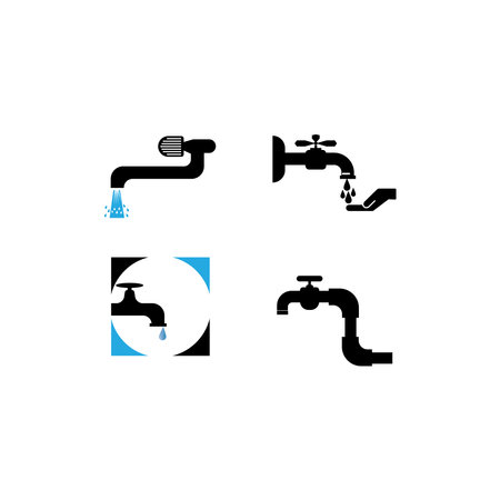 Water tap icon vector design templateのイラスト素材