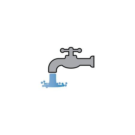 Water tap icon vector design templateのイラスト素材