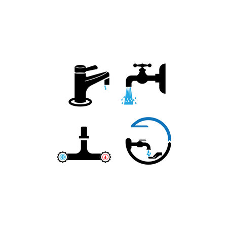 Water tap icon vector design templateのイラスト素材