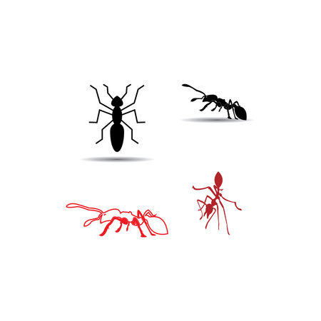 Ant Logo template vector illustration designのイラスト素材