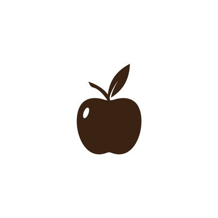 Apple logo template vector illustration designのイラスト素材